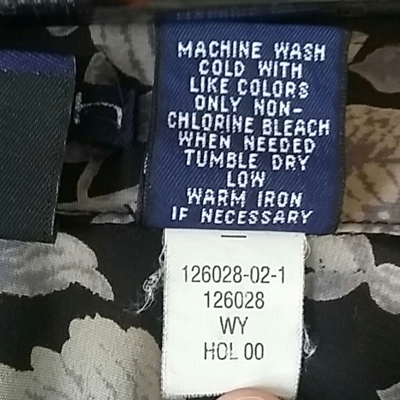 Vintage GAP Stretch Floral Button Down S - Picture 6 of 8